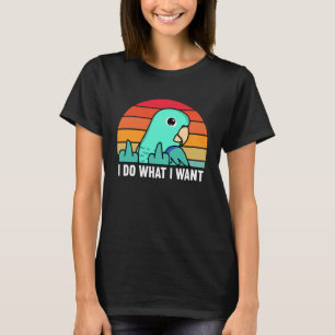Ik doe wat ik wil dat Parrot ik Turquoise Parrotle T-shirt