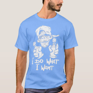 Ik doe wat ik wil dat primaap Lover Oerwoud Safar T-shirt