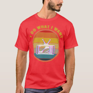 Ik doe wat ik wil Glitch TV graag T-shirt