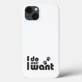 Ik doe wat ik wil, grappig Kattenhondje Case-Mate iPhone Case