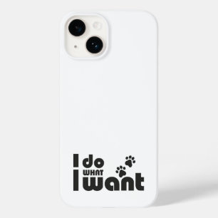 Ik doe wat ik wil, grappig Kattenhondje Case-Mate iPhone 14 Hoesje