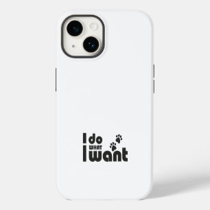 Ik doe wat ik wil, grappig Kattenhondje iPhone 14 Hoesje