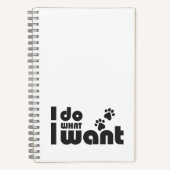 Ik doe wat ik wil, grappig Kattenhondje Notitieboek (Voorkant)