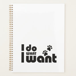 Ik doe wat ik wil, grappig Kattenhondje Planner