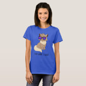 Ik doe wat ik wil - grappige kat in zonnebrillen t-shirt (Voorkant volledig)