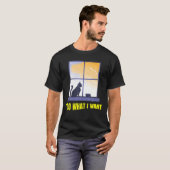 Ik Doe Wat Ik Wil, Grappige Kat T-shirt (Voorkant volledig)