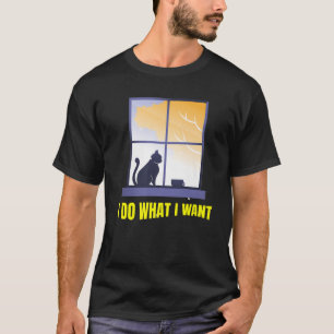 Ik doe wat ik wil, grappige kat t-shirt