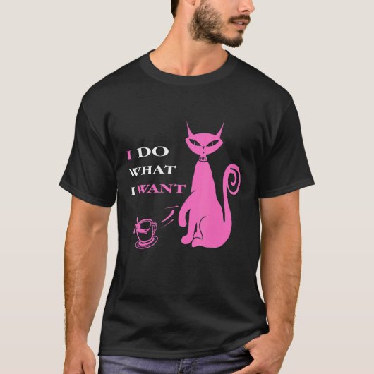 Ik doe wat ik wil kat Design Cadeau T-shirt (Voorkant)