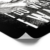 Ik doe wat ik wil kat Halloween grappige kat Hallo Poster (Hoek)