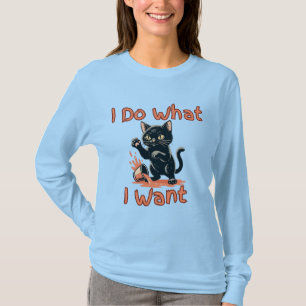 Ik Doe Wat Ik Wil Kat Hoed – Grappige Brutaal Kat T-shirt