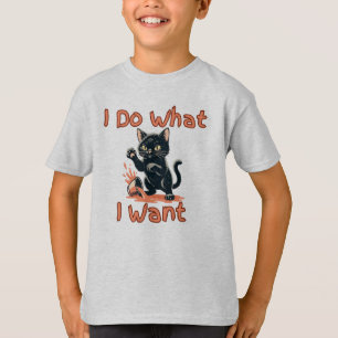 Ik Doe Wat Ik Wil Kat Hoed – Grappige Brutaal Kat T-shirt
