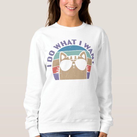 Ik Doe Wat Ik Wil Kat Liefhebber Trui (Voorkant)