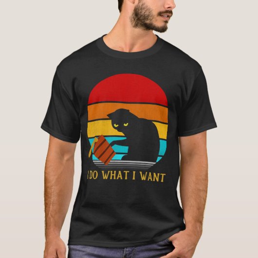 ik doe wat ik wil kat t-shirt (Voorkant)