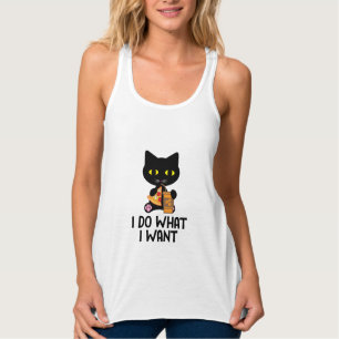 Ik doe wat ik wil Katten houden van design Tanktop