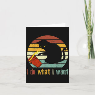 Ik Doe Wat Ik Wil Katten Koffie Zwarte Kat Rode Be Kaart