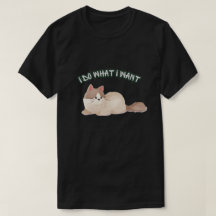 Ik Doe Wat Ik Wil Kattenshirt – Grappige Moppige K