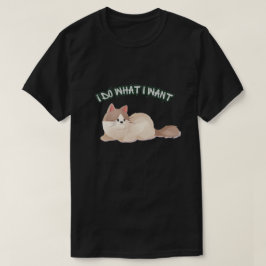 Ik Doe Wat Ik Wil Kattenshirt – Grappige Moppige K T-shirt