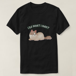 Ik Doe Wat Ik Wil Kattenshirt – Grappige Moppige K T-shirt