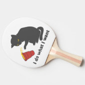 Ik doe wat ik wil - Kies achtergrondkleur Tafeltennisbatje (Zijkant)