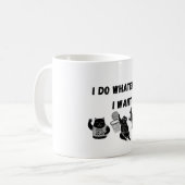 Ik doe wat ik wil koffiemok (Voorkant links)