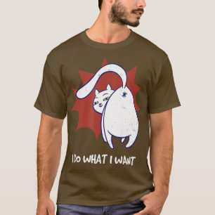 Ik doe wat ik wil met Kat Black Cat Funny Meow K T-shirt