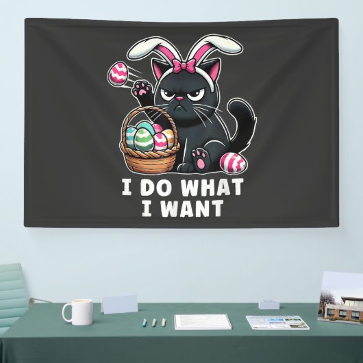 ik doe wat ik wil Paaskat Spandoek (Beurs)