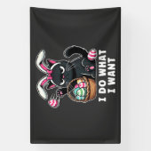 ik doe wat ik wil Paaskat Spandoek (Verticaal)