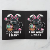 ik doe wat ik wil Pasen Kat Kaart (Binnen)