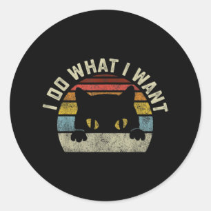 Ik doe wat ik wil ronde sticker