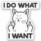 Ik doe wat ik wil sticker (Voorkant)