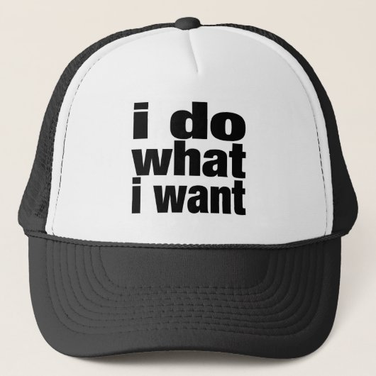 ik doe wat ik wil trucker pet (Voorkant)