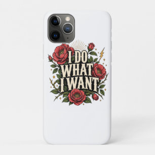 Ik Doe Wat Ik Wil Vintage Roos Botanische Stelling Case-Mate iPhone Case
