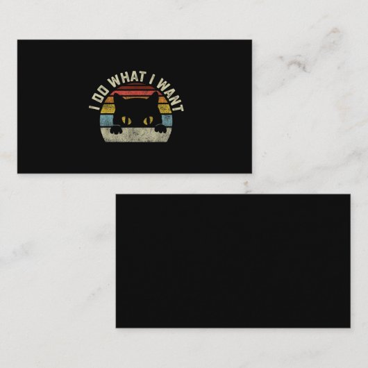 Ik doe wat ik wil visitekaartje (Voorkant / Achterkant)