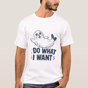 Ik Doe Wat Ik Wil Zeehond T-shirt