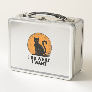 Ik Doe Wat Ik Wil Zwarte Kat Vintage T-Shirt Ontwe