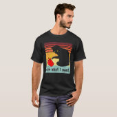 Ik doe wat ik zwarte kat wil t-shirt (Voorkant volledig)