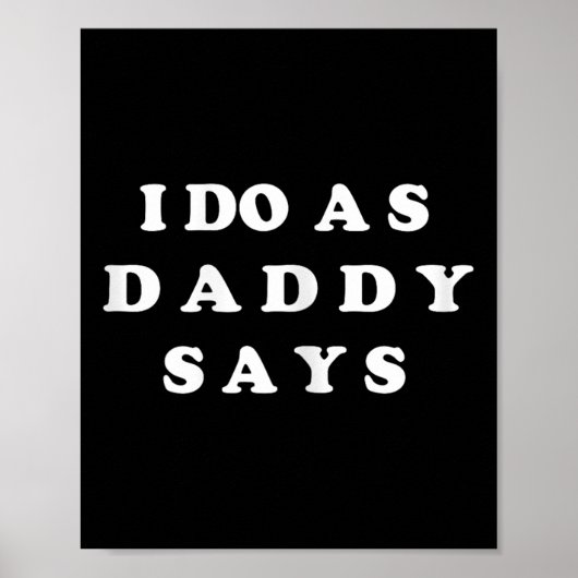 Ik doe wat papa zegt poster (Voorkant)