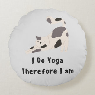 Ik doe yoga daarom ben ik rond kussen