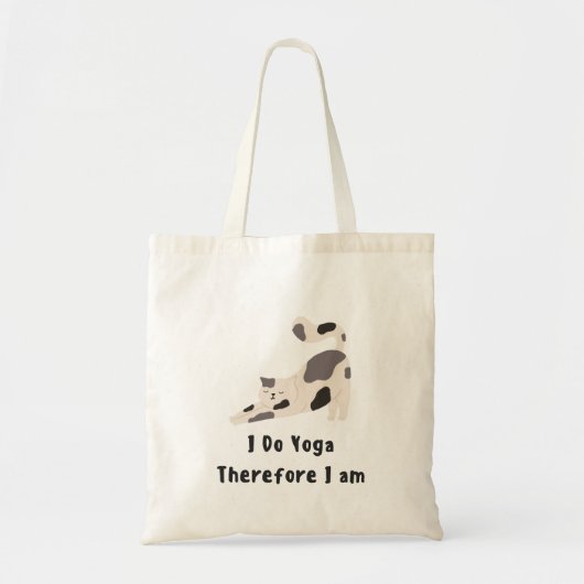 Ik doe yoga daarom ben ik tote bag (Voorkant)