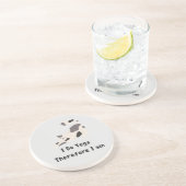 Ik doe yoga daarom ben ik zandsteen onderzetter (Zijkant)