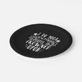 Ik doe Yoga omdat het straffen van mensen wordt af Papieren Bordje (Gekanteld)