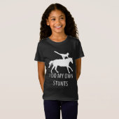 Ik doe zelf Stunts Vaulling Horseriding T-shirt (Voorkant volledig)