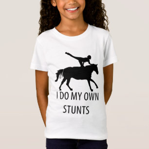 Ik doe zelf Stunts Vaulling Horseriding T-shirt