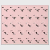 Ik doe zwart op roze cadeaupapier (Vlak)