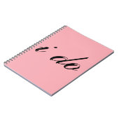 Ik doe zwart op roze notitieboek (Linkerzijde)