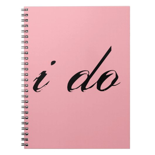 Ik doe zwart op roze notitieboek (Voorkant)