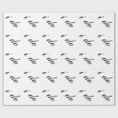 Ik doe zwart op wit cadeaupapier (Vlak)