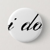 Ik doe zwart op wit ronde button 5,7 cm (Voorkant)