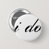 Ik doe zwart op wit ronde button 5,7 cm (Voorkant /achterkant)