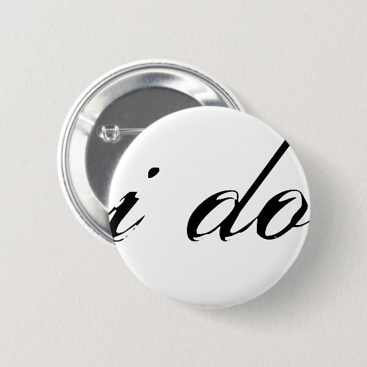 Ik doe zwart op wit ronde button 5,7 cm (Voorkant /achterkant)